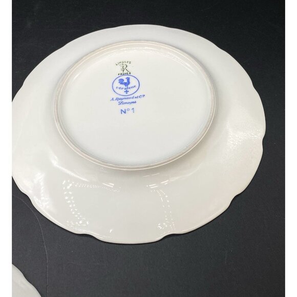 Mixed Lot 5 Ceralene Raynaud Limoges Les Oiseaux Saucer Bread Plate Bowls READ - Picture 16 of 16